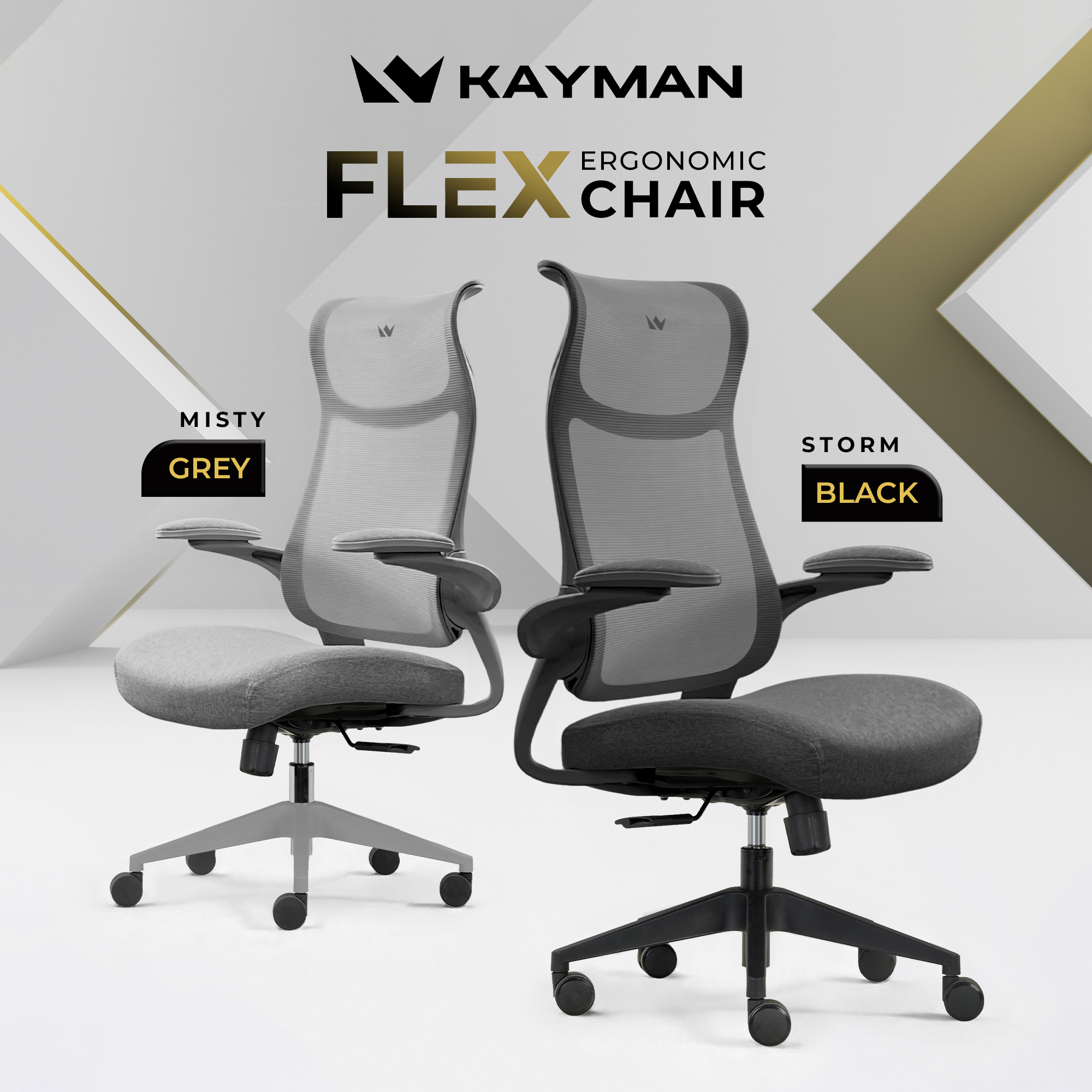 Kayman Chairs FLEX Ergonomic Office Mesh Chair
